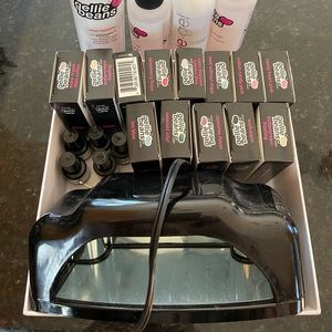 Gellie beans gel polish and LED light w/ gel remover.